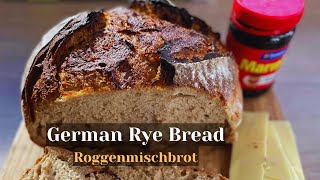 Easy German Rye Bread Roggenmischbrot with Starter for Beginners [upl. by Devaj]