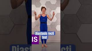 Test your diastasis here shortsvideo diastasis postpartum [upl. by Xenos]