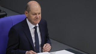 Scholz will stärkere heimische Rüstungsindustrie  AFP [upl. by Danby678]