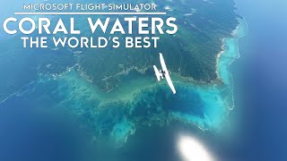 Microsoft Flight Simulator  The Worlds Best Coral Water [upl. by Dream]