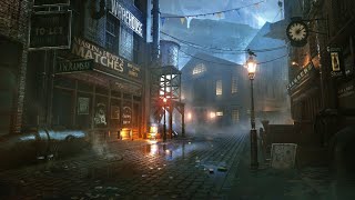 Victorian Ambience LONDONS MYSTERY  The Dark Alley  Mysterious Ambient Music with Thunderstorm [upl. by Ennaeel947]