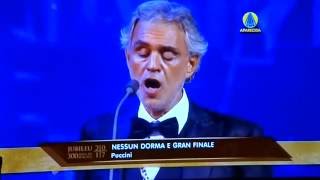 Andrea Bocelli  Nessum Dorma  Santuario de Aparecida  Brasil  15102016 [upl. by Nylicaj]