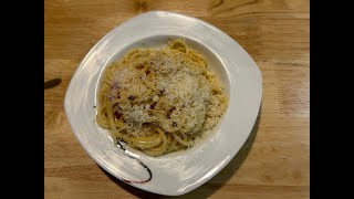 Spaghetti an Spinat und Sahnesoße mit Speckstreifen [upl. by Dobbins]