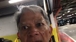 IMG 6758 Aruna amp Hari Sharma at Naples Airport Garage for Taxi to Hotel Palazzo Salgar Oct 05 2024 [upl. by Aliel]