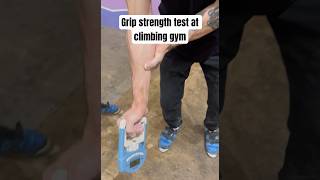 Grip strength test at climbing gym gripstrength grip [upl. by Carly]