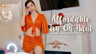 AFFORDABLE TRY ON HAUL ♡  Nikki Rodri [upl. by Neras]