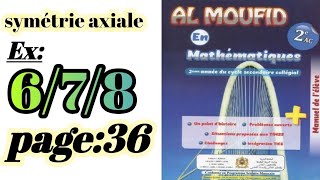 Al moufid en mathématiques 2AC exercices 678 page36 [upl. by Nabi29]