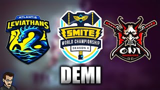 SMITE WORLD CHAMPIONSHIP SAISON 10  DEMIFINALE ► ATLANTIS LEVIATHANS Vs ONI WARRIORS bo 5 [upl. by Regine]