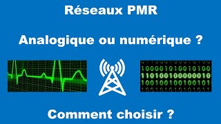 Réseaux PMR  Analogique ou numérique  Comment choisir [upl. by Yelsiap]