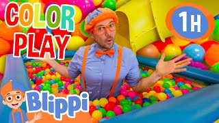 Blippi’s Awesome Color Play Day  Learning Colors  Kids TV Show  Educational Videos for Kids [upl. by Ytisahcal]