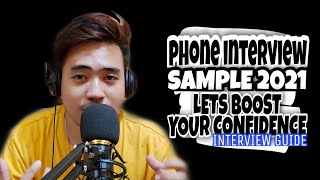 PHONE INTERVIEW SAMPLE VIDEO  QUESTIONS WITH ANSWERS  FOR BEGINNERS [upl. by Nita]