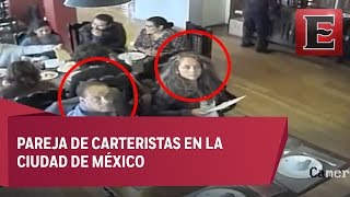 Así operan carteristas en la Ciudad de México [upl. by Attiuqihc]