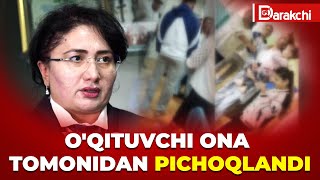 OQITUVCHI ONA TOMONIDAN PICHOQLANDI [upl. by Nosyrb]