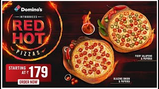 Introducing Dominos Red Hot Spicy Pizzas BahutSpiceBahutNice  Hindi [upl. by Fradin526]