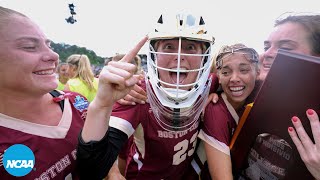 Final 230 of Boston CollegeNorthwestern womens lacrosse title game nailbiter [upl. by Ainnet]