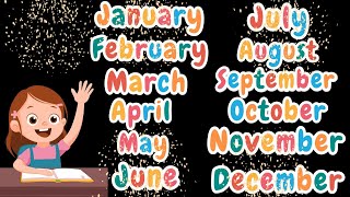 Twelve Months Song for Kids 🎵 Learn All the Months in a Fun Way 🌟 [upl. by Geraldine869]