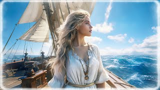 Calming Sailing Music Of The Blue Ocean  Relaxing Music Female With Angelic Voice [upl. by Innob885]