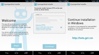 CYANOGENMOD INSTALLER  WALKTHROUGH [upl. by Arretahs]