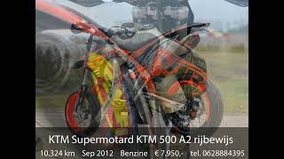 KTM Supermotard KTM 500 A2 rijbewijs VTR Style [upl. by Apoor]