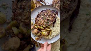 Veganes WEIHNACHTSESSEN 🎅🏼 🍽️ Steaks Püree amp Gemüse [upl. by Reinhard]