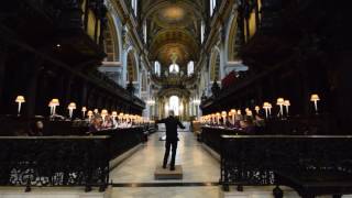 Frideswide Voices and Aurora Nova at St Pauls Cathedral rehearsing Mendelssohn 23417 [upl. by Meeker524]