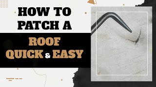 How to Patch a TPO Roof Quick and Easy [upl. by Ransell]