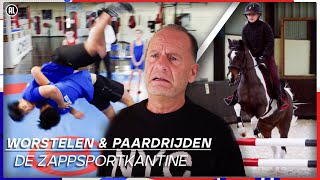 KEIHARD WORSTELEN🤼‍♂️ amp PAARDRIJDEN🐴  De ZappsportKantine [upl. by Sybila519]