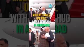 Modi Welcomes UAE Pres With A Tight Hug In Ahmedabad  Watch [upl. by Tail]