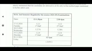 Bed 2nd sem exam DATE Change  bsaeu [upl. by Sindee]