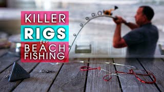 Beach Fishing Rigs  6  KILLER RIGS for Target Species [upl. by Leese552]