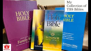 My Collection of TBS Bibles  The Windsor Westminster amp Family Bibles [upl. by Hazard]