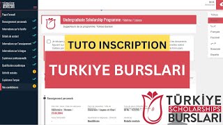 Bourse de Turkiye Bursalri 2023  Comment postuler pour la bourse de la Turquie étape par étape [upl. by Aknaib693]