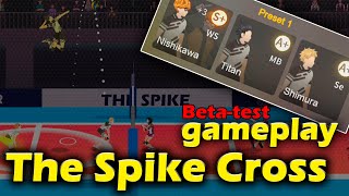 The Spike Cross gameplay Betatest Nishikawa Titan Shimura Volleyball 3x3 [upl. by Iclek]