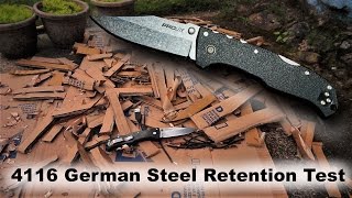 4116 Cutting  Edge Retention Test Cold Steel Prolite [upl. by Isherwood172]