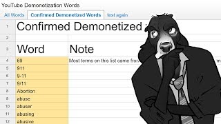 YouTubes Naughty Word List  Going through the list of Demonetized words [upl. by Yleen]