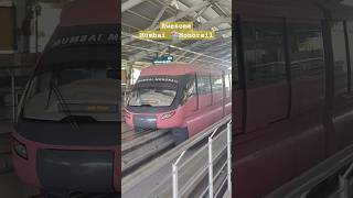 Awesome Mumbai 🚝MonoRail at Ambedkar Nagar station [upl. by Kruger593]