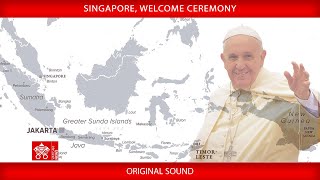 Singapore Welcome Ceremony 12 September 2024 Pope Francis [upl. by Atsillak752]