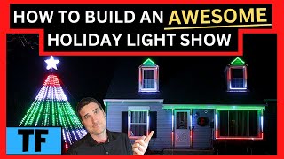 How To Setup A Holiday Synchronized Light Show For Beginners MegaTree House Install DIY [upl. by Tut]