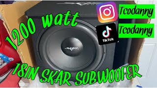 Installing new 18 INCH Skar audio subwoofer [upl. by Silas916]