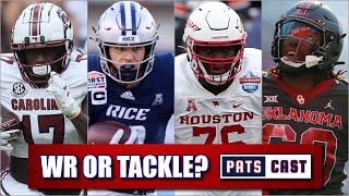 Should the Patriots Draft a Receiver or Tackle in the 2nd Round [upl. by Nata132]