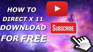 Directx 11  How To Download amp Install Latest DirectX Windows Xp7 and Windows 10 by PRO GAMER [upl. by Esor]