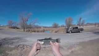 Fishing Canyon Lake 2 and the Ave P Bridge in Lubbock Texas  Lots of Action [upl. by Elok]