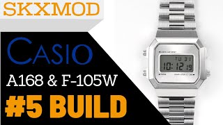 5 Casio A168 amp F105W Completed Build  Parts by SKXMOD [upl. by Susie]