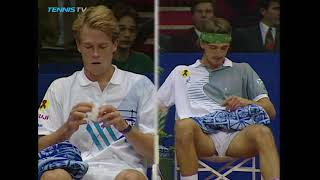 Stockholm 1992 SF Ivanisevic vs Edberg [upl. by Sualkcin]