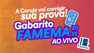 Gabarito FAMEMA 2022 – Correção de prova AO VIVO [upl. by Eneli]