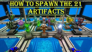 Ark Survival how to spawn in all 21 Artifacts 2020 [upl. by Gebelein]