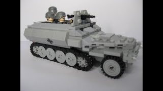 My lego RC WW2 german half tracked half wheel truck concept [upl. by Acisseg317]