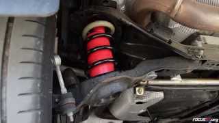 How to Install Air Lift air bags into a Focus STs rear suspension [upl. by Debee]