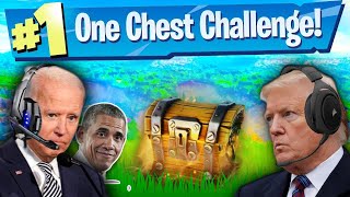 Presidents Try The ONE CHEST Challenge In OG Fortnite [upl. by Brick]