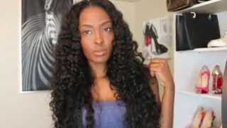 How To Blend My Natural Hair with CurlyWavy Extensions Minktressescom [upl. by Attekram]